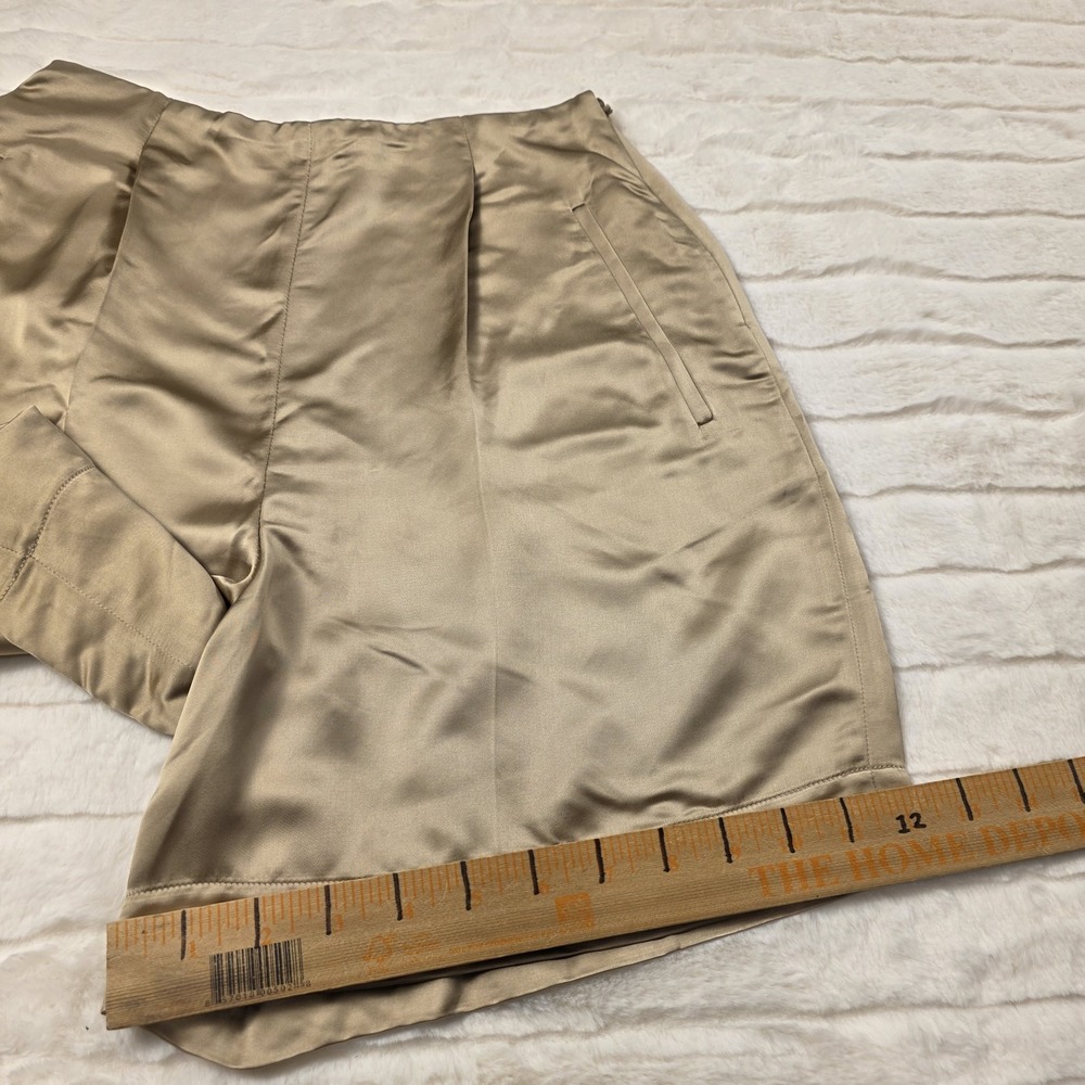 Ralph Lauren Purple Label Ainsworth Washed Silky Satin Shorts Womens 0 $990 - Picture 8 of 8